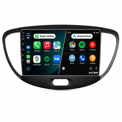 Hyundai I10 | Autoradio | CarPlay & Android Auto | Android 15.0 | 2007 t/m 2013