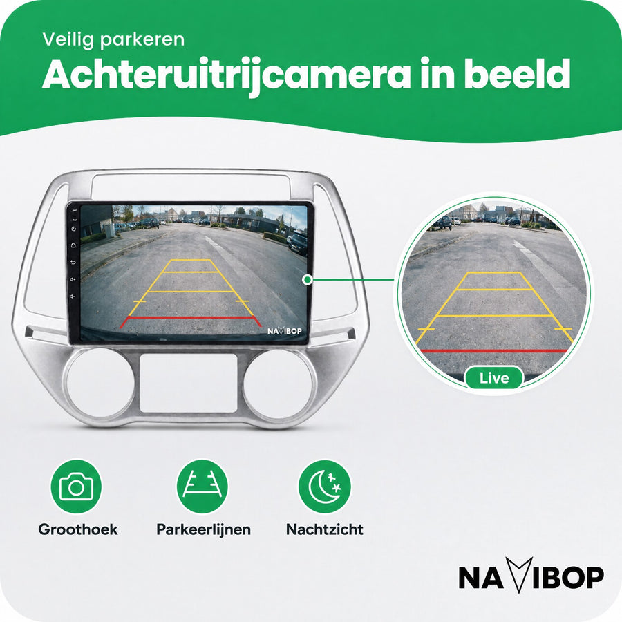 Hyundai I20 Versie 1 | Autoradio | CarPlay & Android Auto | Android 15.0 | 2008 t/m 2014