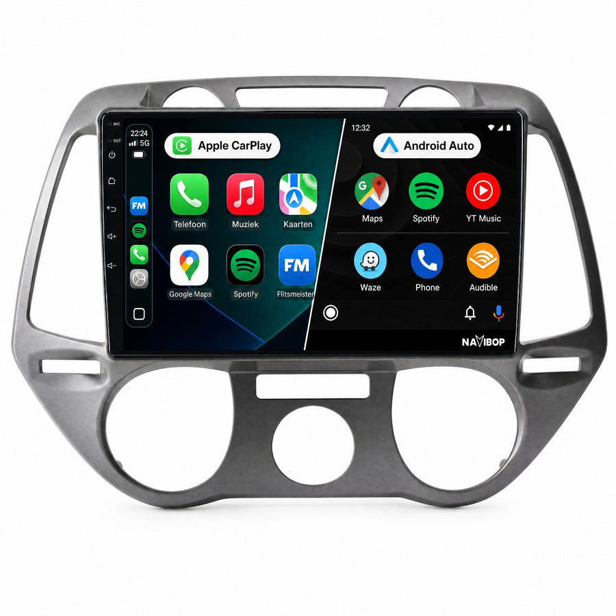 Hyundai I20 Versie 3 | Autoradio | CarPlay & Android Auto | Android 15.0 | 2008 t/m 2014