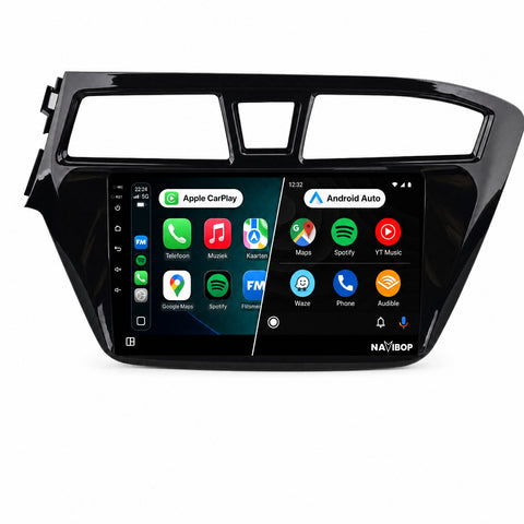 Hyundai I20 | Autoradio | CarPlay & Android Auto | Android 15.0 | 2015 t/m 2019