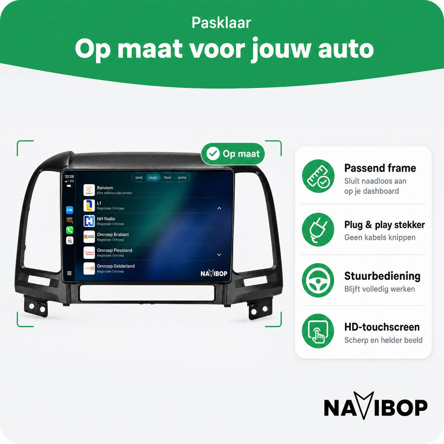 Hyundai IX45 Santafs 2006 | Autoradio | CarPlay & Android Auto | Android 15.0