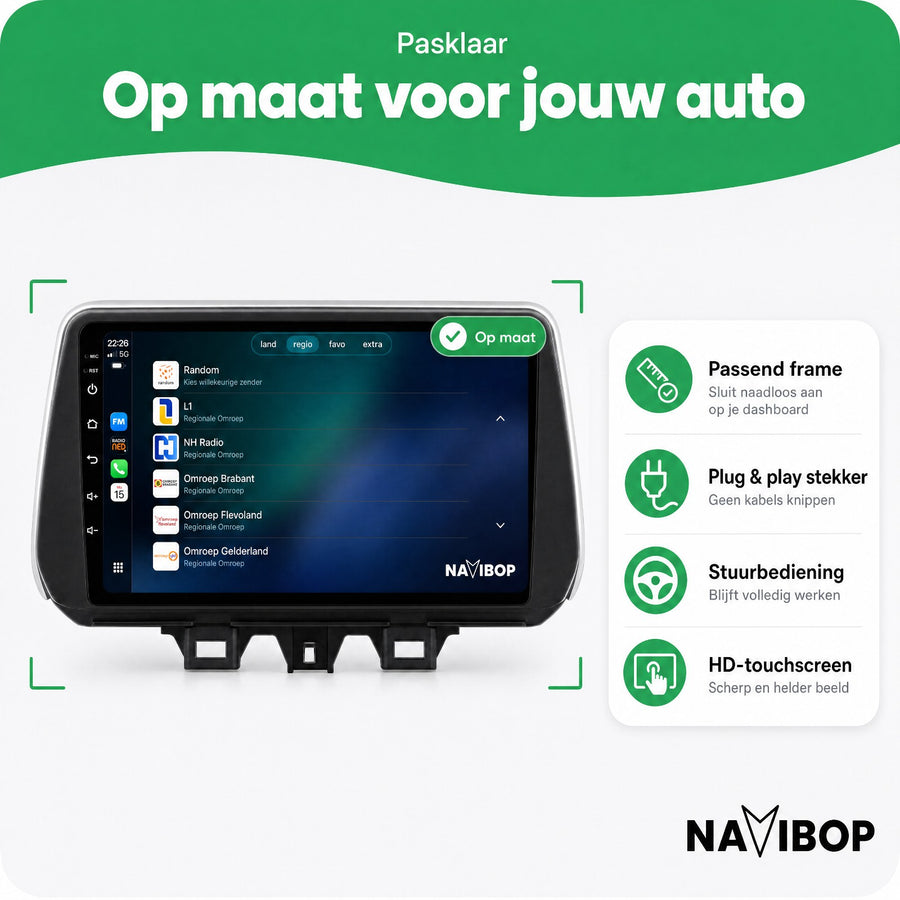 Hyundai Tucson | Autoradio | CarPlay & Android Auto | Android 15.0 | 2018 t/m 2019