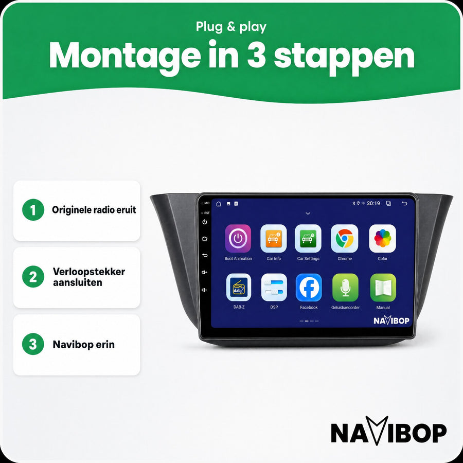 Iveco Daily | Autoradio | CarPlay & Android Auto | Android 15.0 | 2013 t/m 2021