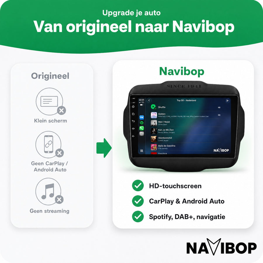 Jeep Renegade | Autoradio | CarPlay & Android Auto | Android 15.0