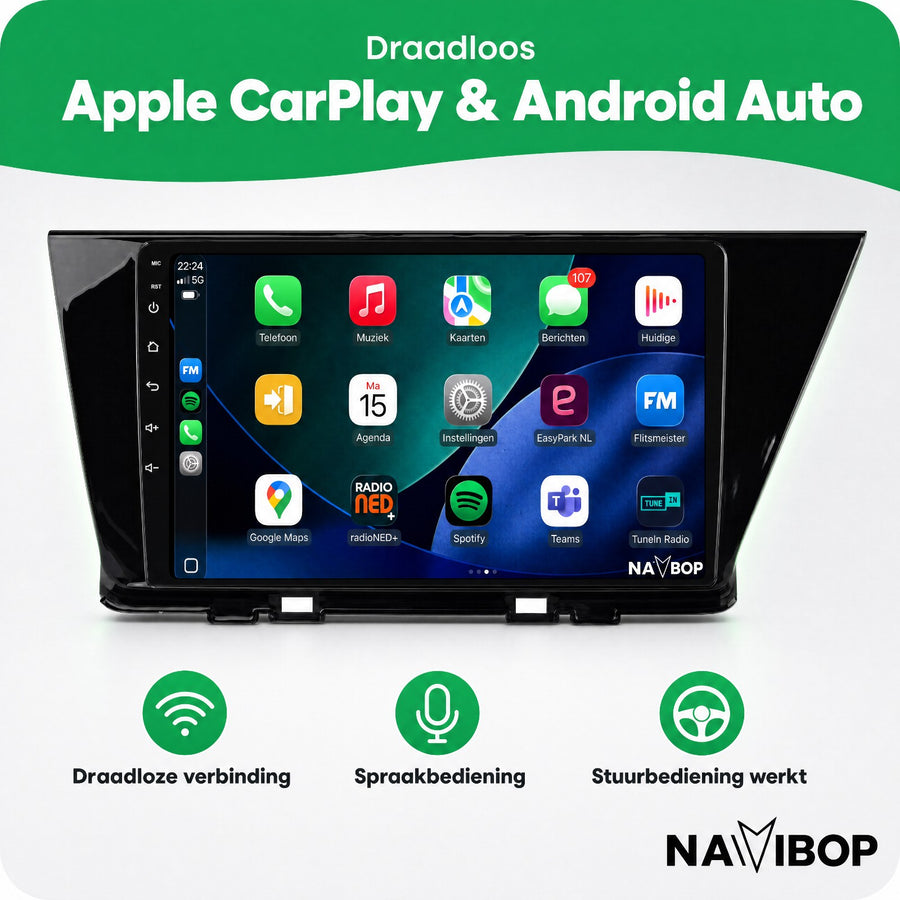 Kia Niro | Autoradio | CarPlay & Android Auto | Android 15.0 | 2016 t/m 2019