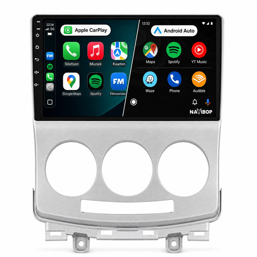 Mazda 5 | Autoradio | CarPlay & Android Auto | Android 15.0 | 2005 t/m 2010