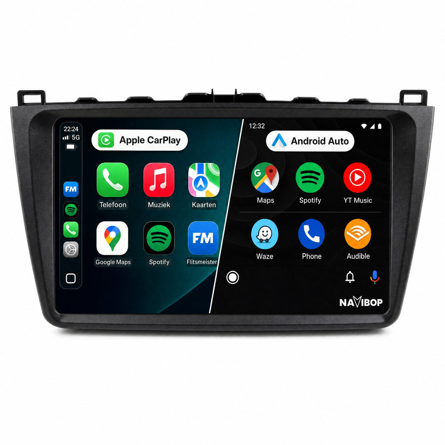 Mazda 6 | Autoradio | CarPlay & Android Auto | Android 15.0 | 2007 t/m 2012