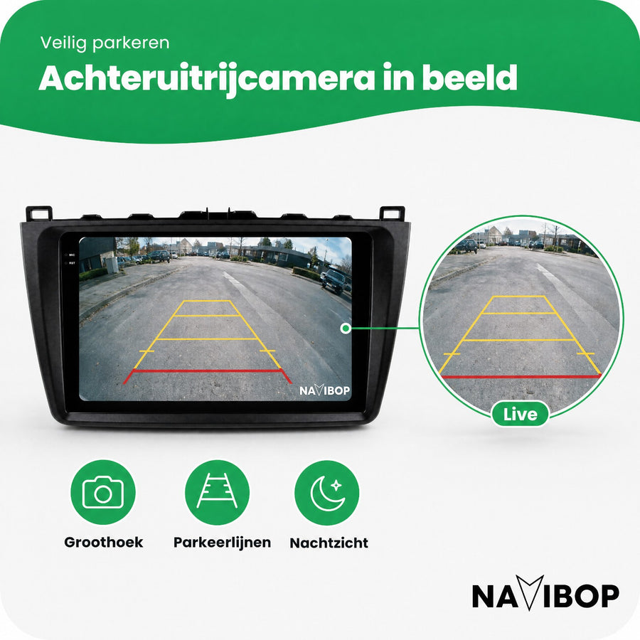 Mazda 6 | Autoradio | CarPlay & Android Auto | Android 15.0 | 2007 t/m 2012