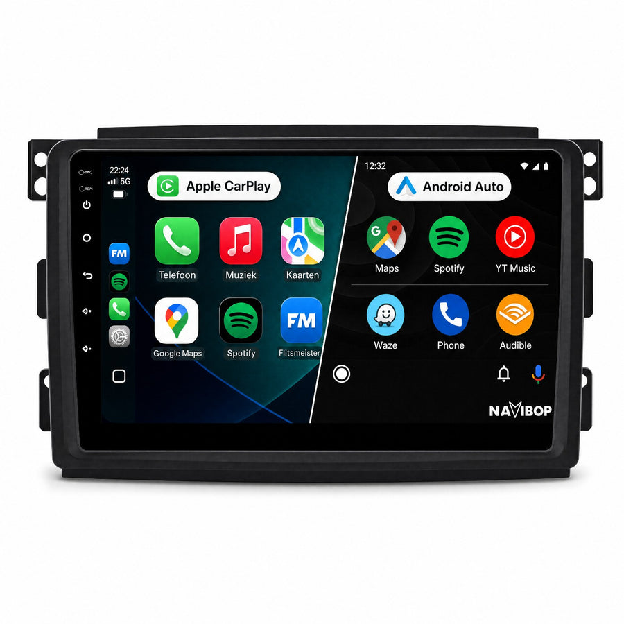 Mercedes Benz Smart | Autoradio | CarPlay & Android Auto | Android 15.0 | 2006 t/m 2010