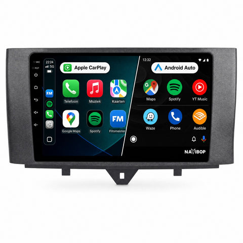 Mercedes Benz Smart | Autoradio | CarPlay & Android Auto | Android 15.0 | 2011 t/m 2014