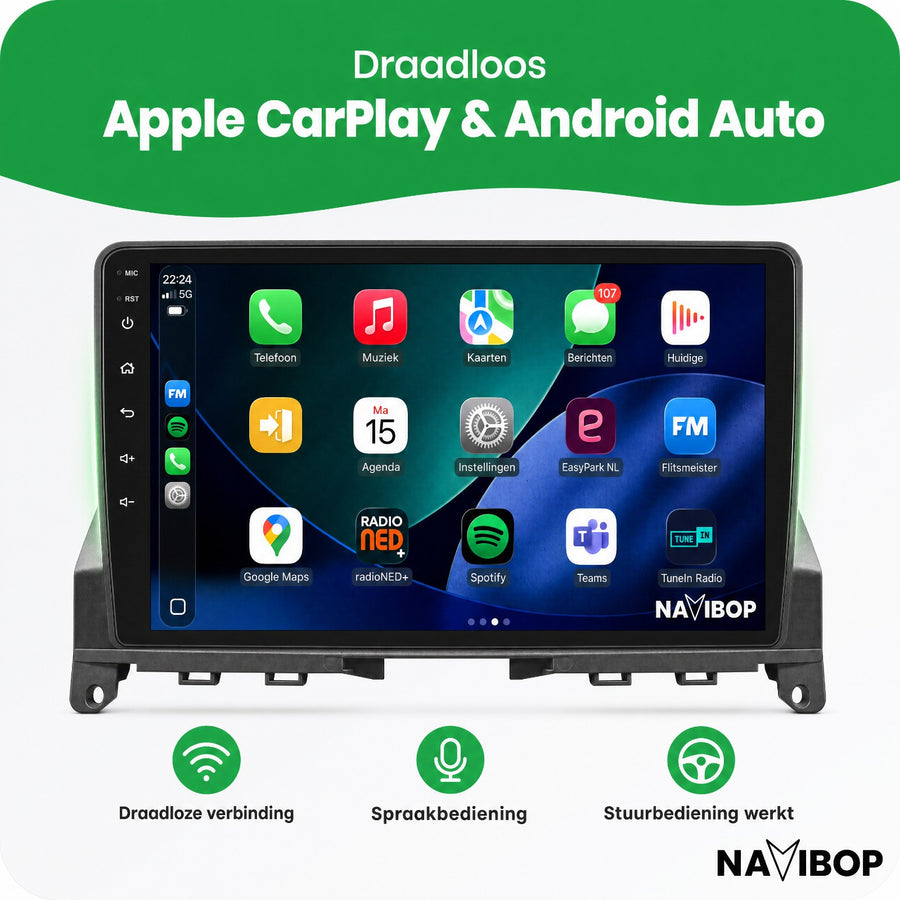 Mercedes C Klasse W204 | Autoradio | CarPlay & Android Auto | Android 15.0