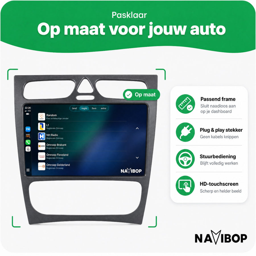 Mercedes Clk Klasse | Autoradio | CarPlay & Android Auto | Android 15.0