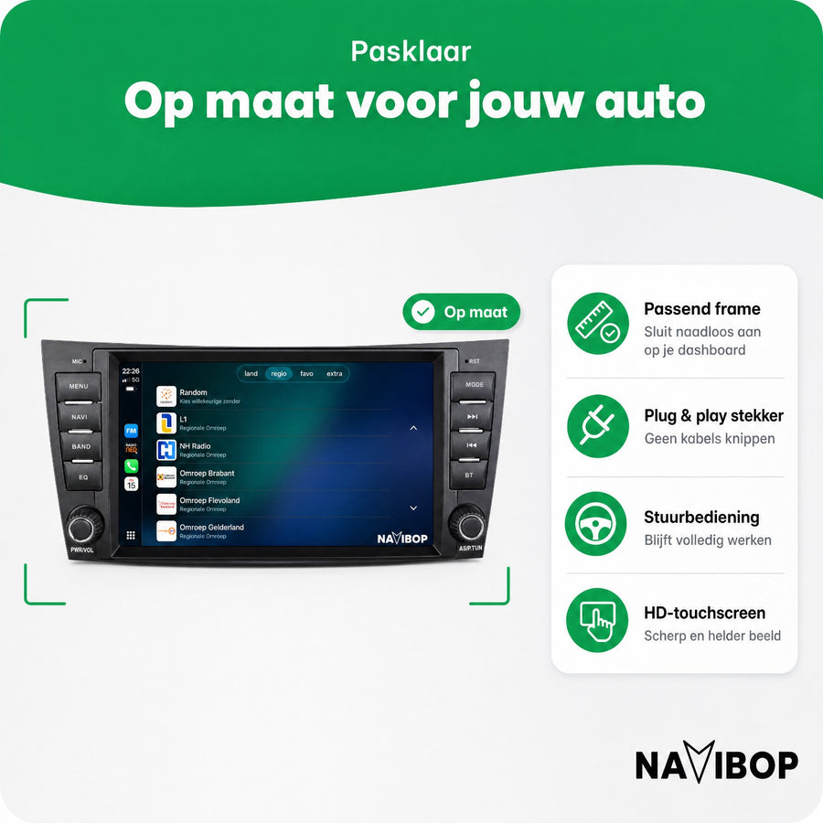 Mercedes E-klasse Cls-klasse W211 | Autoradio | CarPlay & Android Auto | Android 15.0