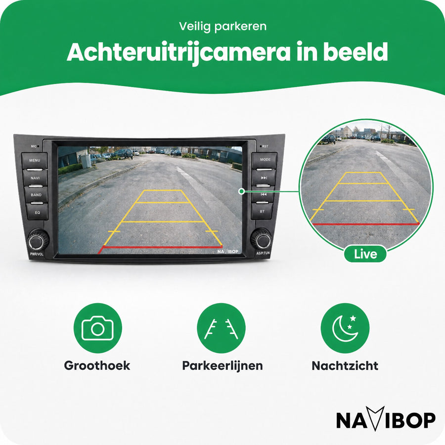 Mercedes E-klasse Cls-klasse W211 | Autoradio | CarPlay & Android Auto | Android 15.0