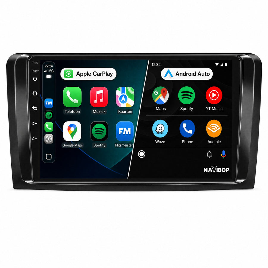 Mercedes Ml-klasse Gl-klasse | Autoradio | CarPlay & Android Auto | Android 15.0 | 2005 t/m 2011