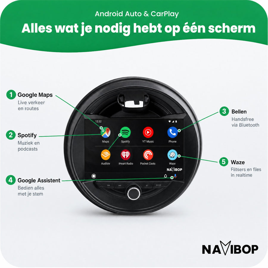 MINI Cooper F55 | Autoradio | CarPlay & Android Auto | Android 15.0