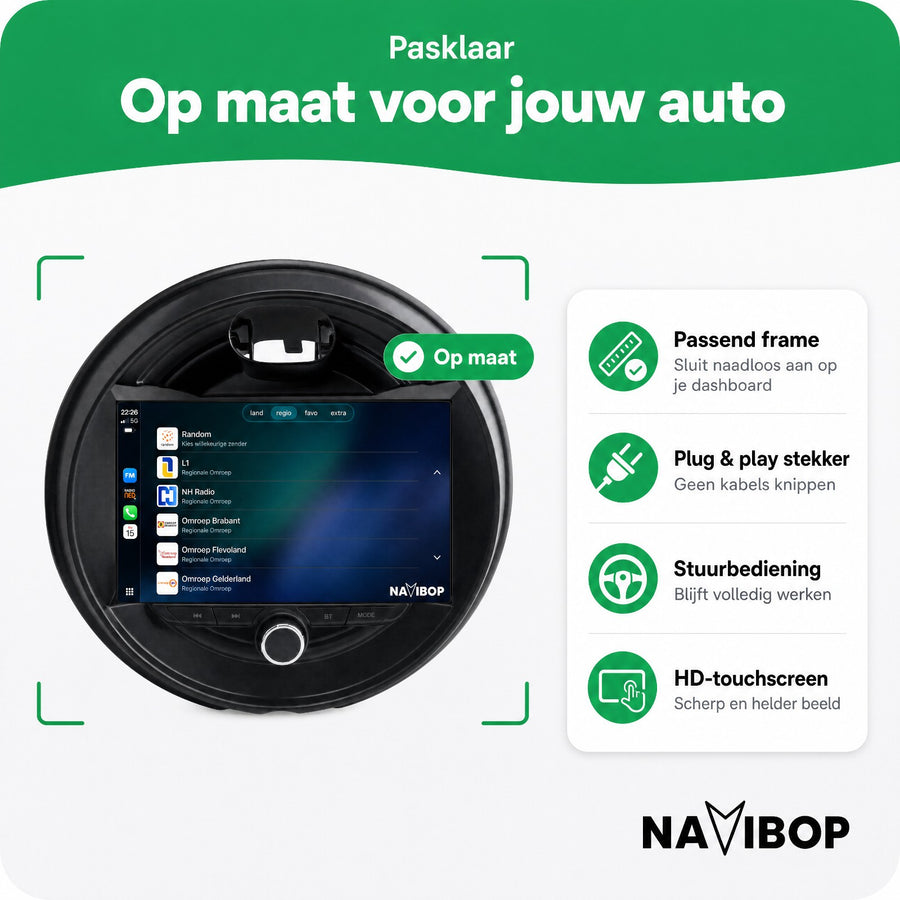 MINI Cooper F55 | Autoradio | CarPlay & Android Auto | Android 15.0