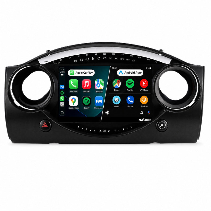 MINI Cooper R53 R52 R50 | Autoradio | CarPlay & Android Auto | Android 15.0 | 2000 t/m 2007
