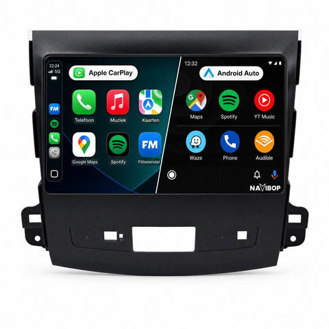 Mitsubishi Outlander | Autoradio | CarPlay & Android Auto | Android 15.0 | 2005 t/m 2012