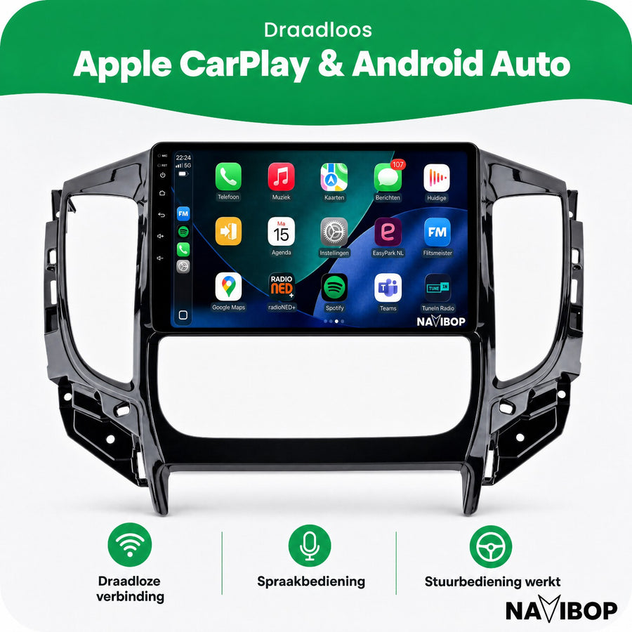 Mitsubishi Triton | Autoradio | CarPlay & Android Auto | Android 15.0