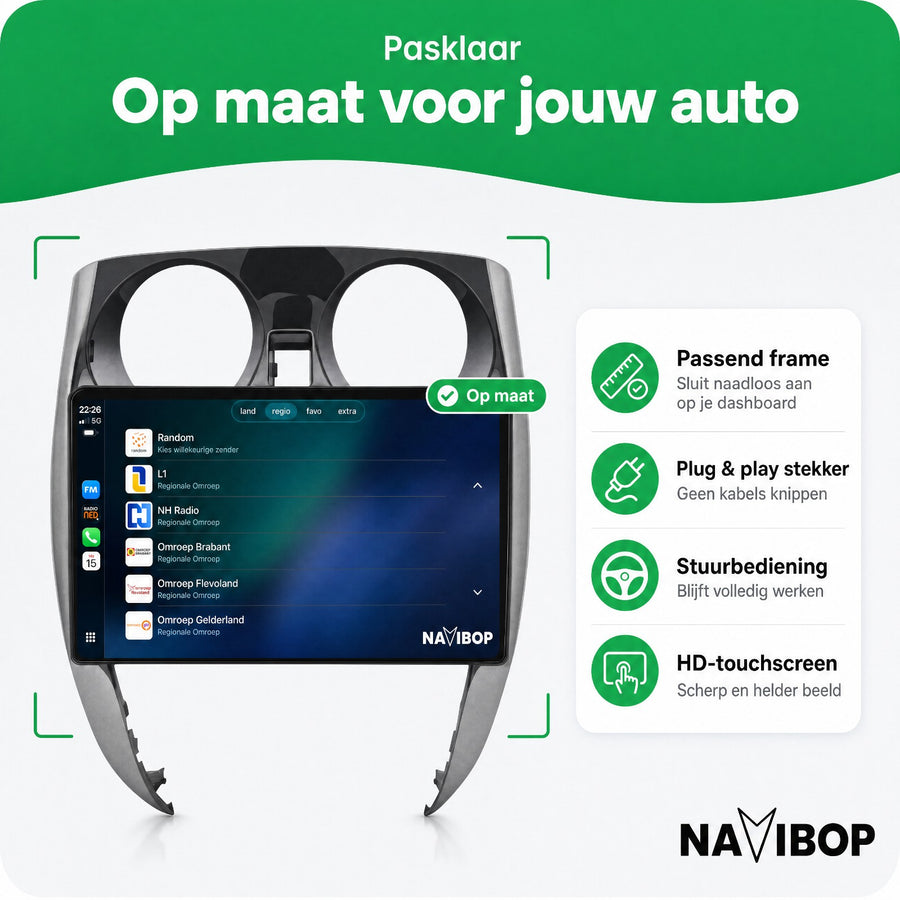 Nissan Note | Autoradio | CarPlay & Android Auto | Android 15.0