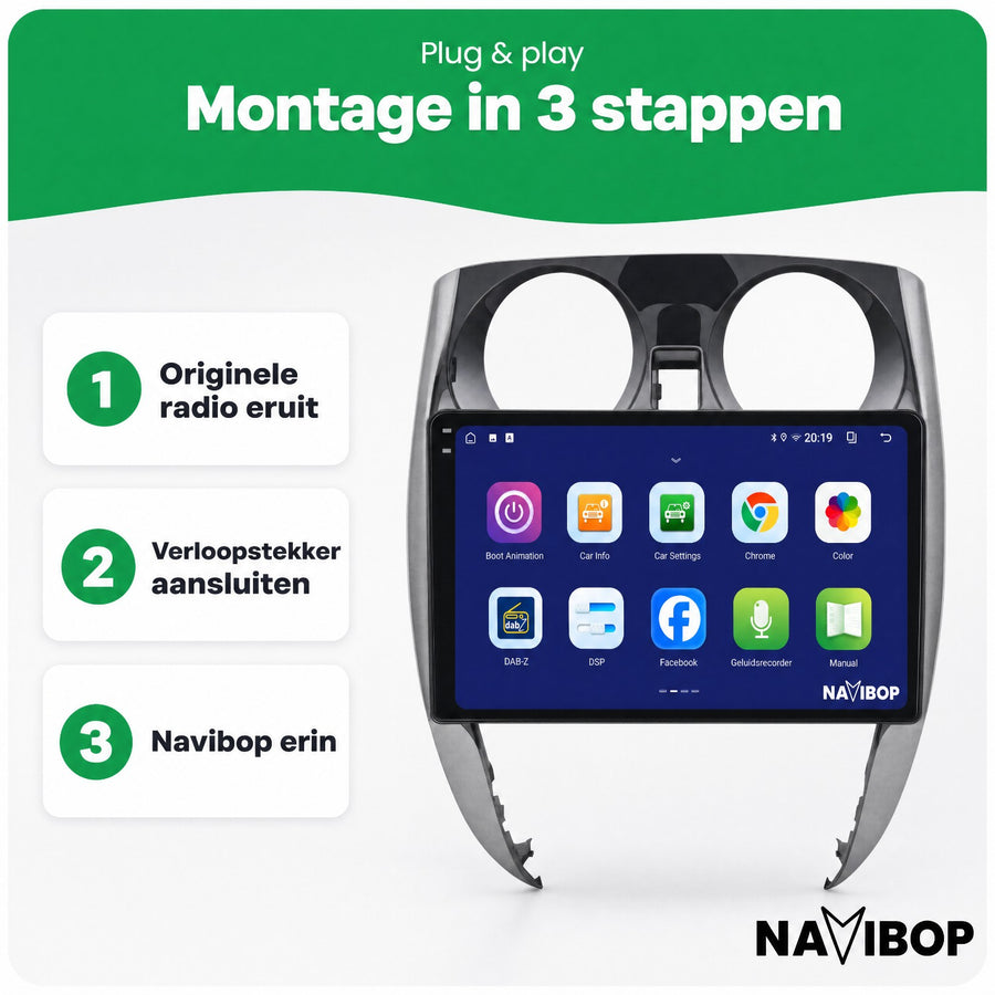 Nissan Note | Autoradio | CarPlay & Android Auto | Android 15.0