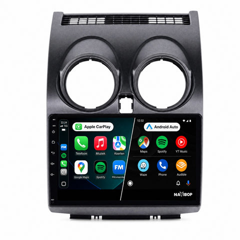 Nissan Qashqai | Autoradio | CarPlay & Android Auto | Android 15.0 | 2006 t/m 2013