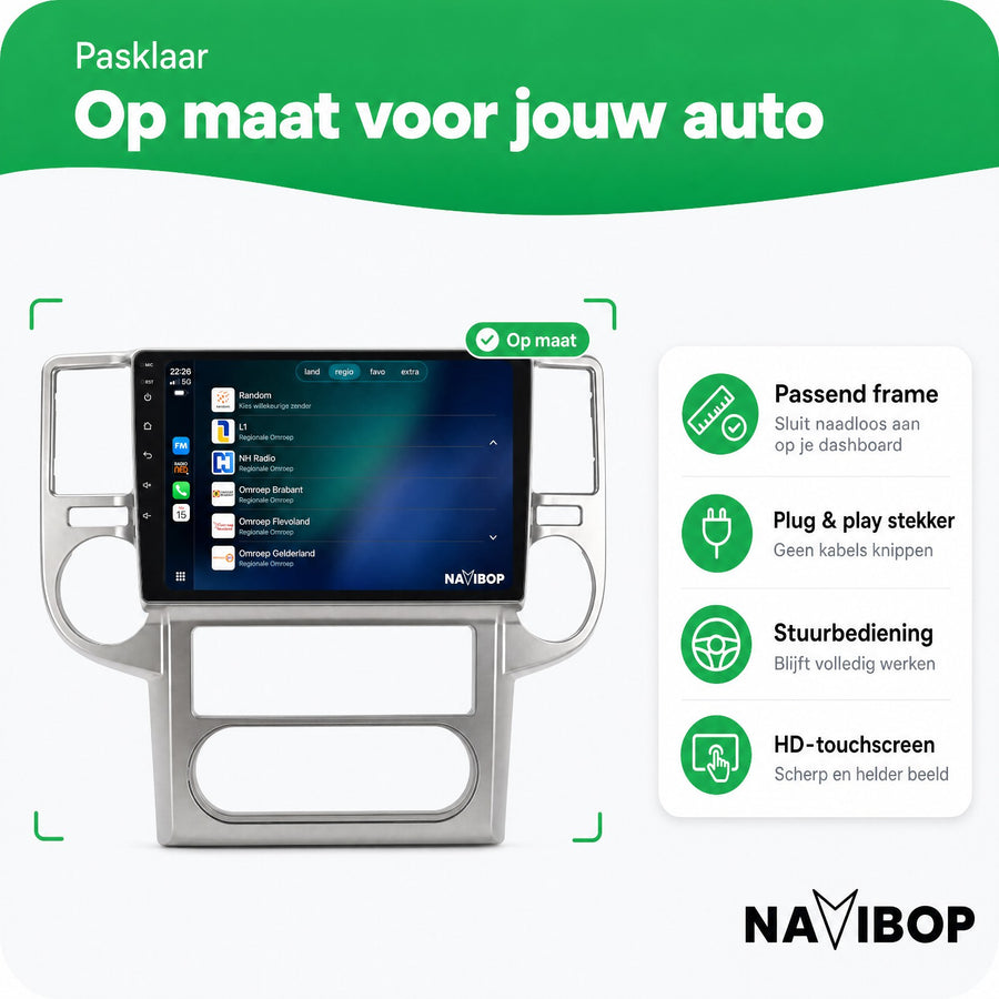 Nissan Qashqai X-trail | Autoradio | CarPlay & Android Auto | Android 15.0 | 2003 t/m 2007