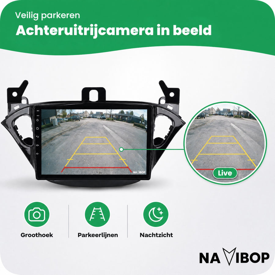 Opel Adam Corsa E | Autoradio | CarPlay & Android Auto | Android 15.0 | 2013 t/m 2019