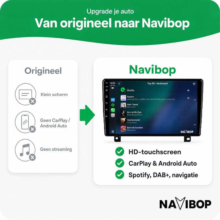 Opel Astra H | Autoradio | CarPlay & Android Auto | Android 15.0 | 2005 t/m 2014