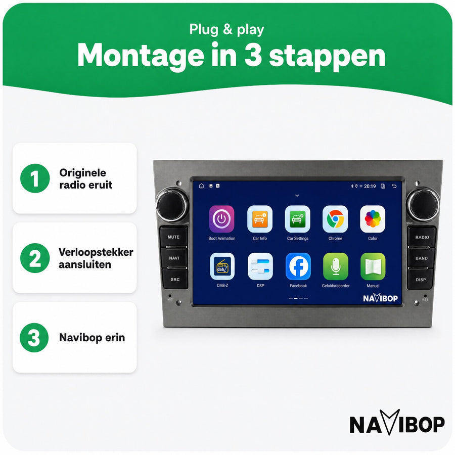 Opel Astra H Agila Corsa C | Autoradio | CarPlay & Android Auto | Android 15.0