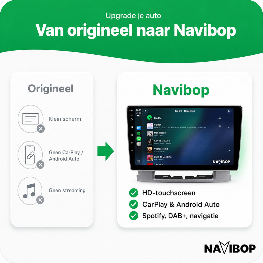 Opel Astra J Versie C | Autoradio | CarPlay & Android Auto | Android 15.0 | 2009 t/m 2017