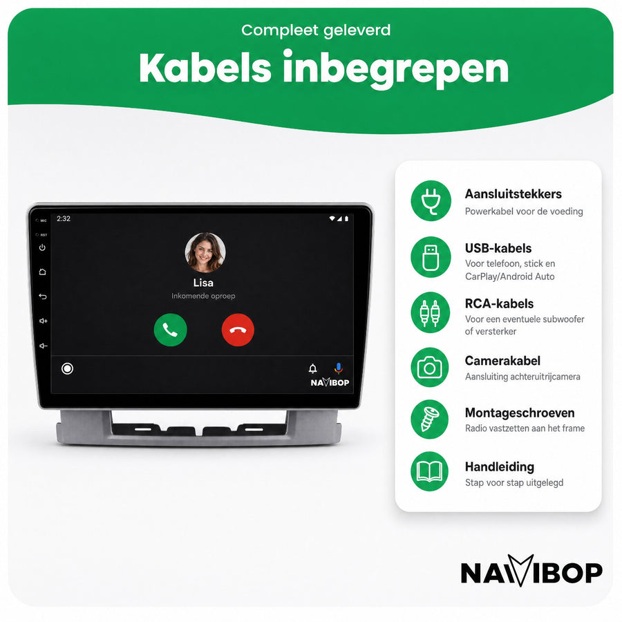 Opel Astra J Versie C | Autoradio | CarPlay & Android Auto | Android 15.0 | 2009 t/m 2017