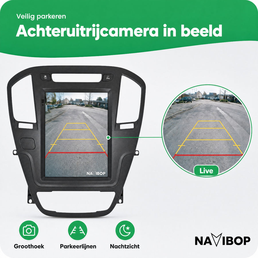 Opel Insignia Zwart | Autoradio | CarPlay & Android Auto | Android 15.0 | 2009 t/m 2013