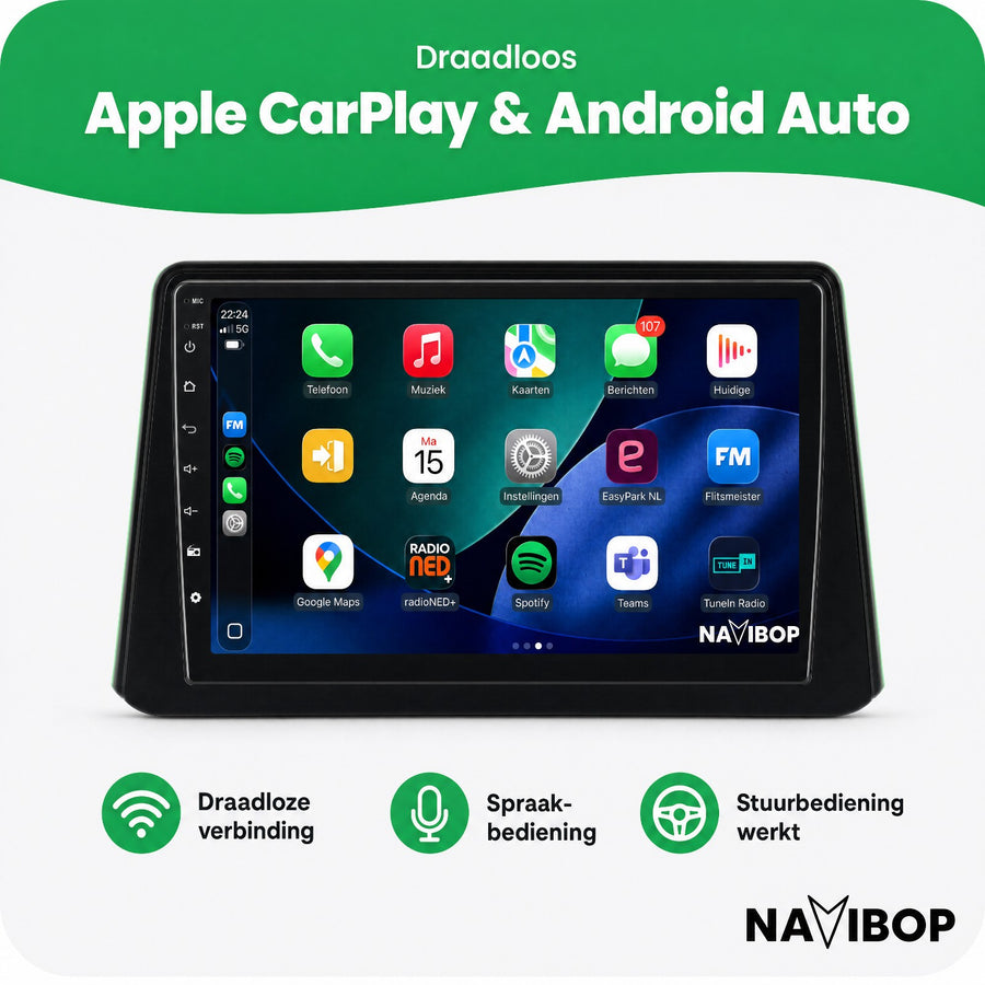 Opel Mokka | Autoradio | CarPlay & Android Auto | Android 15.0 | 2012 t/m 2016