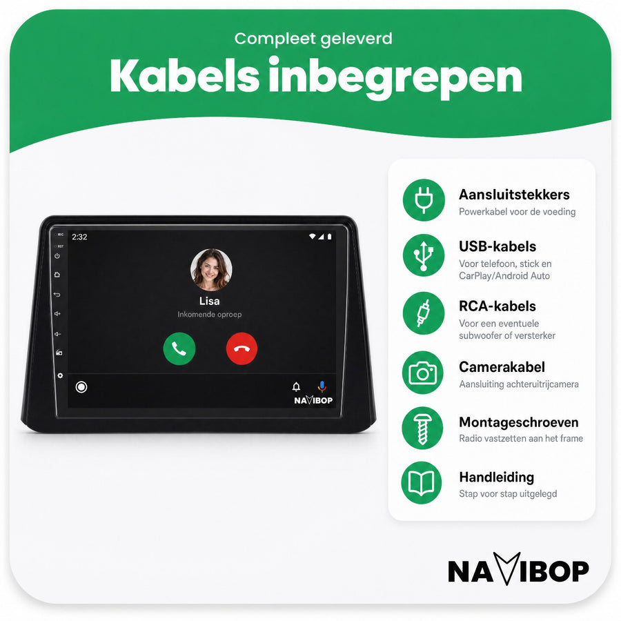 Opel Mokka | Autoradio | CarPlay & Android Auto | Android 15.0 | 2012 t/m 2016
