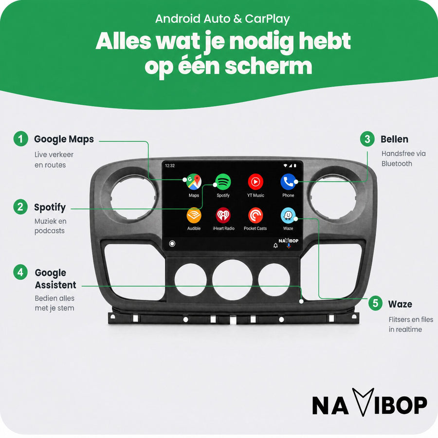 Opel Nissan NV400 | Autoradio | CarPlay & Android Auto | Android 15.0