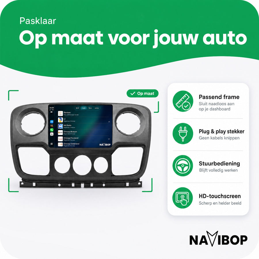 Opel Nissan NV400 | Autoradio | CarPlay & Android Auto | Android 15.0