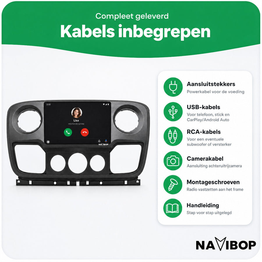 Opel Nissan NV400 | Autoradio | CarPlay & Android Auto | Android 15.0