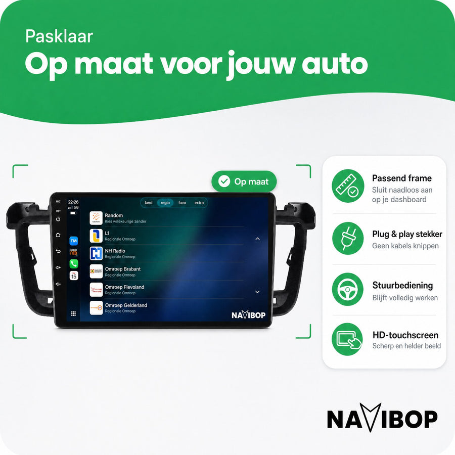 Peugeot 508 508 Sw | Autoradio | CarPlay & Android Auto | Android 15.0 | 2011 t/m 2017