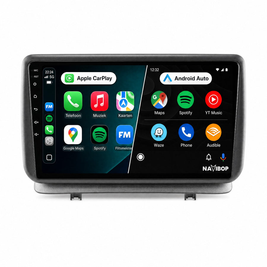 Renault Clio | Autoradio | CarPlay & Android Auto | Android 15.0 | 2005 t/m 2012