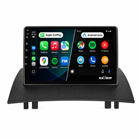 Renault Megane 2 | Autoradio | CarPlay & Android Auto | Android 15.0 | 2003 t/m 2009