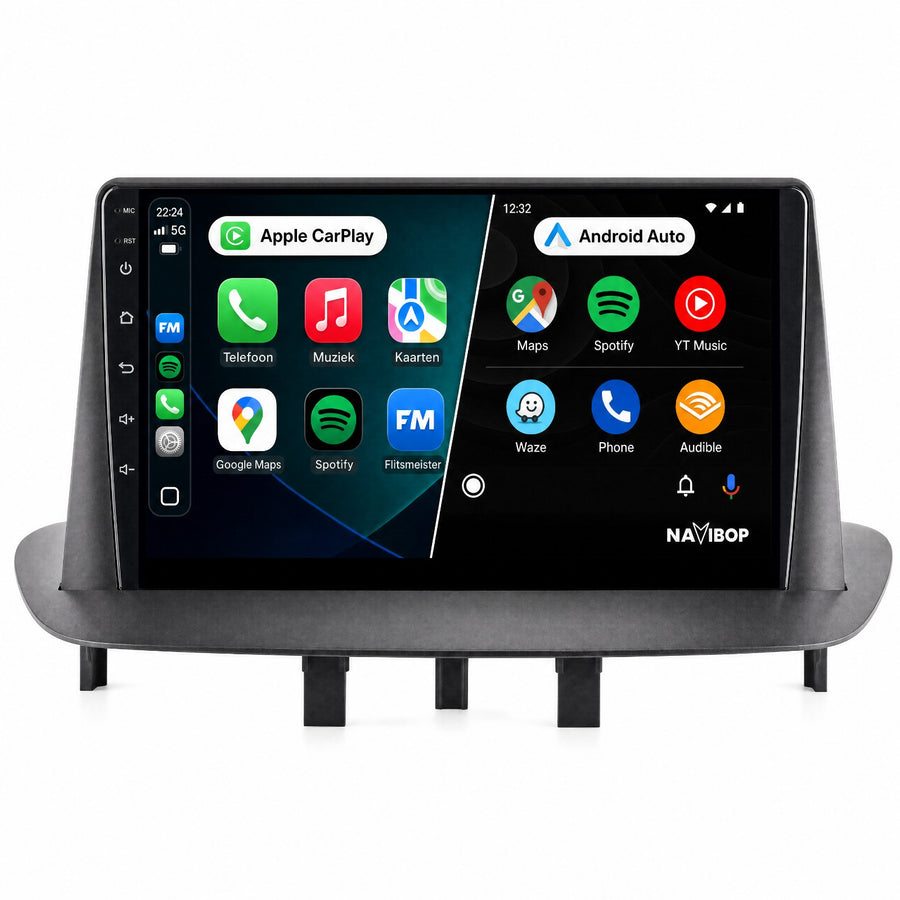 Renault Megane 3 | Autoradio | CarPlay & Android Auto | Android 15.0 | 2008 t/m 2015