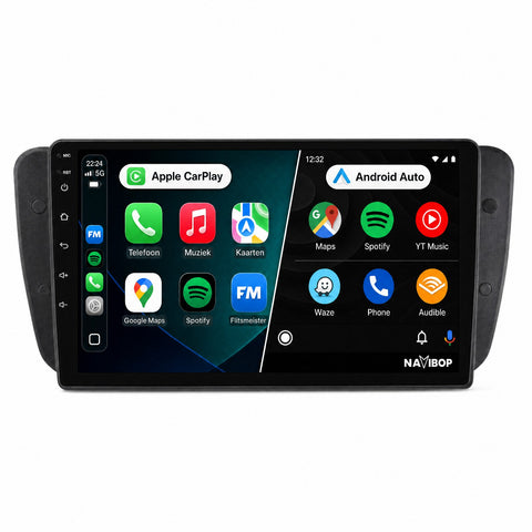 Seat Ibiza Touchscreen | Autoradio | CarPlay & Android Auto | Android 15.0 | 2009 t/m 2013