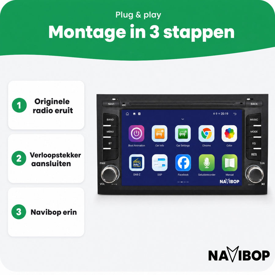 Seat Leon | Autoradio | CarPlay & Android Auto | Android 15.0 | 2012 t/m 2020
