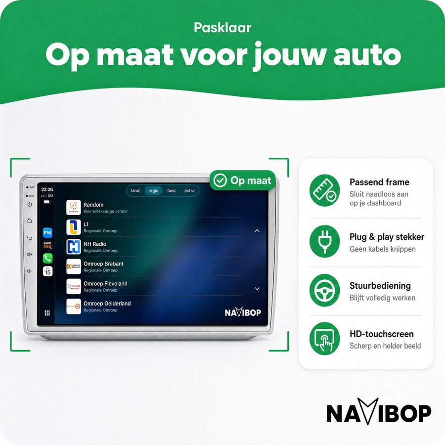Škoda Fabia | Autoradio | CarPlay & Android Auto | Android 15.0 | 2007 t/m 2014