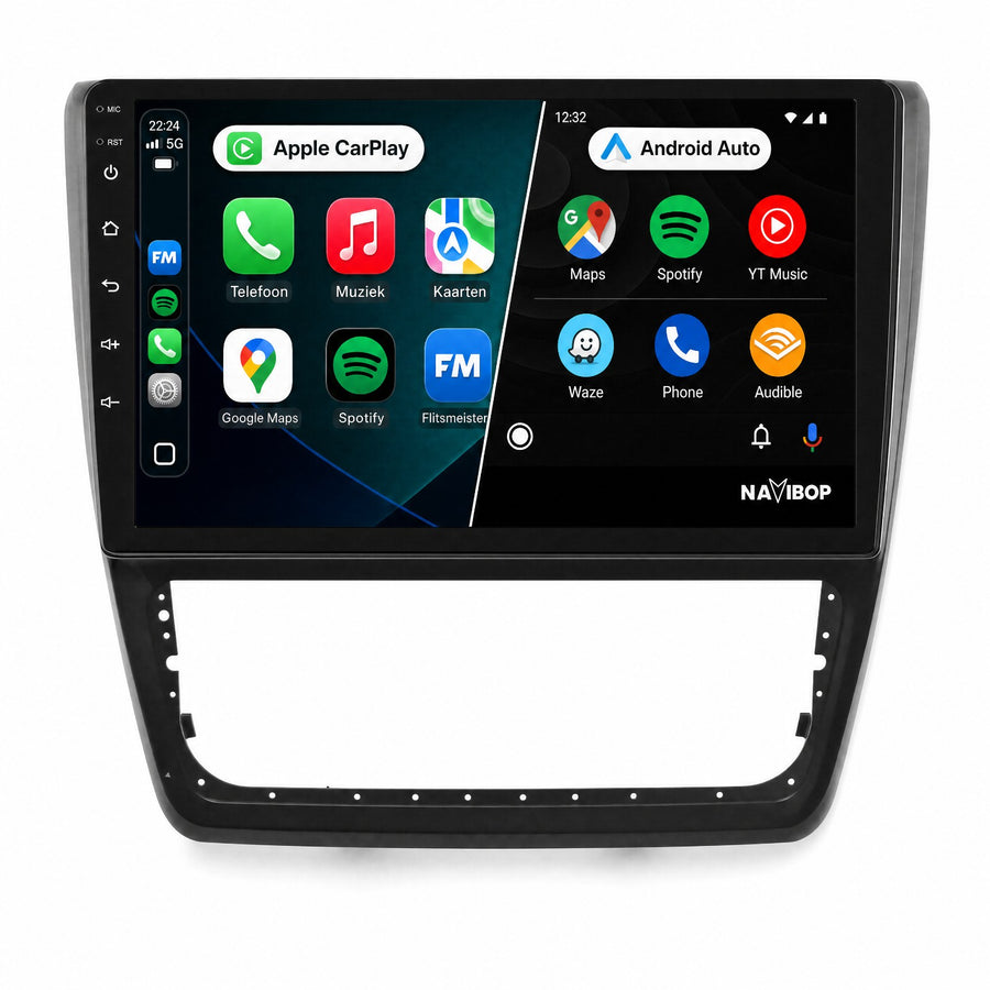 Škoda Yeti | Autoradio | CarPlay & Android Auto | Android 15.0 | 2014 t/m 2018