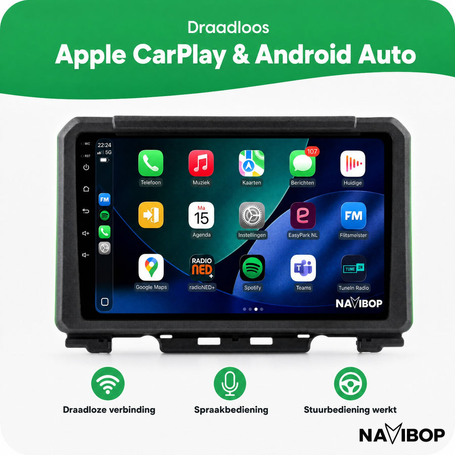 Suzuki Jimny | Autoradio | CarPlay & Android Auto | Android 15.0