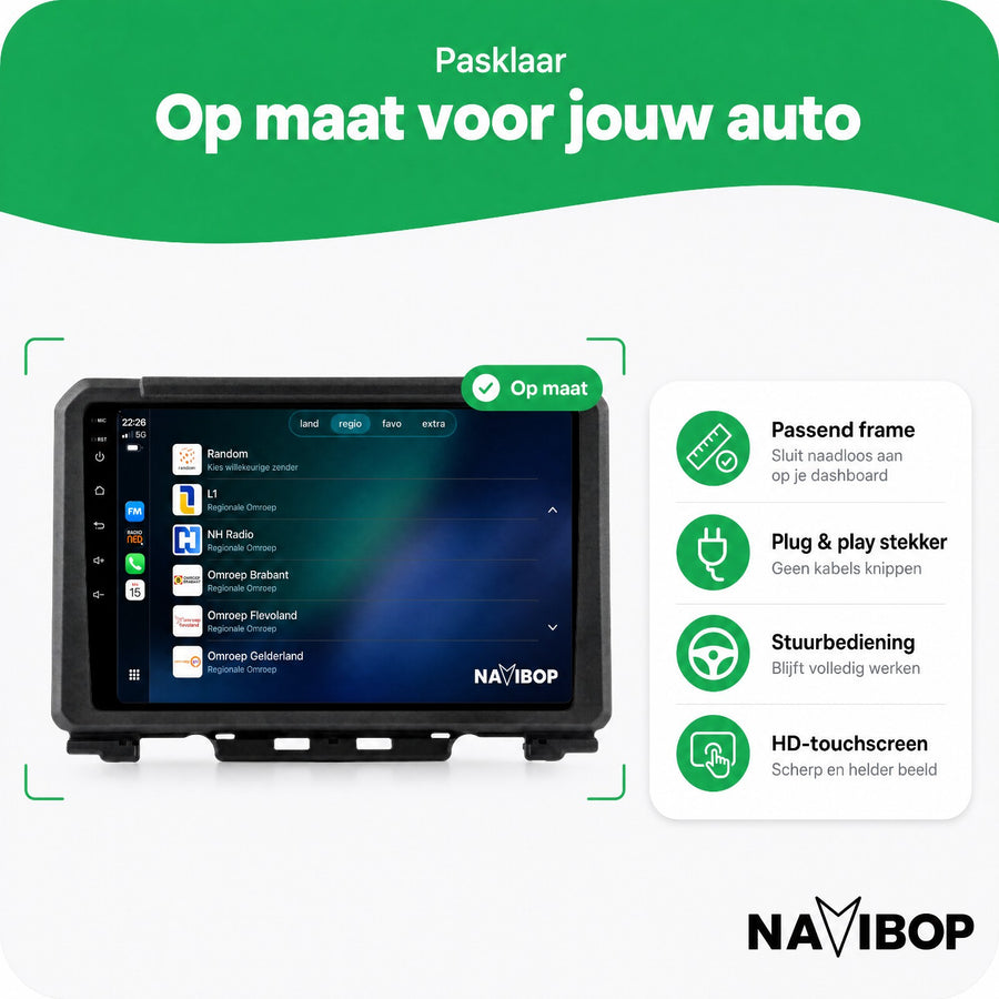 Suzuki Jimny | Autoradio | CarPlay & Android Auto | Android 15.0