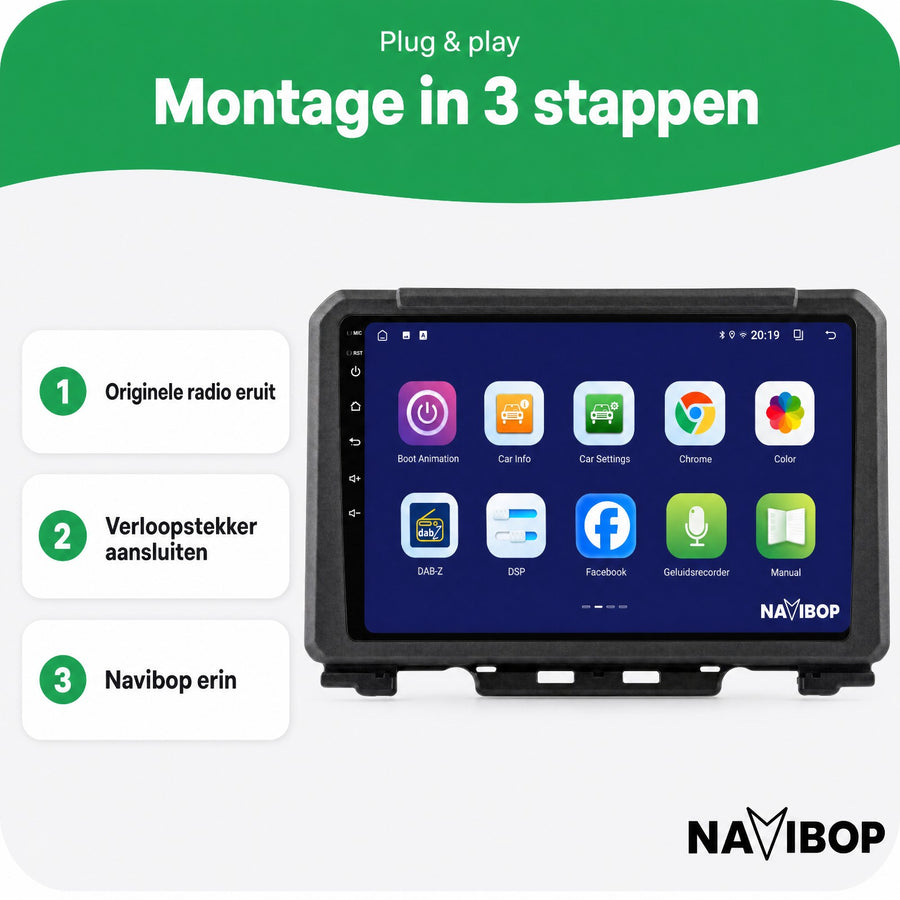 Suzuki Jimny | Autoradio | CarPlay & Android Auto | Android 15.0